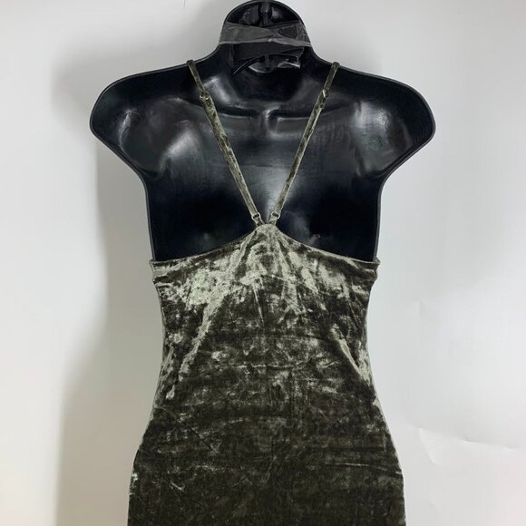 Makers of Dreams Women's V Neck Spaghetti Strap High Slit Maxi Dress Size XS - Picture 3 of 15